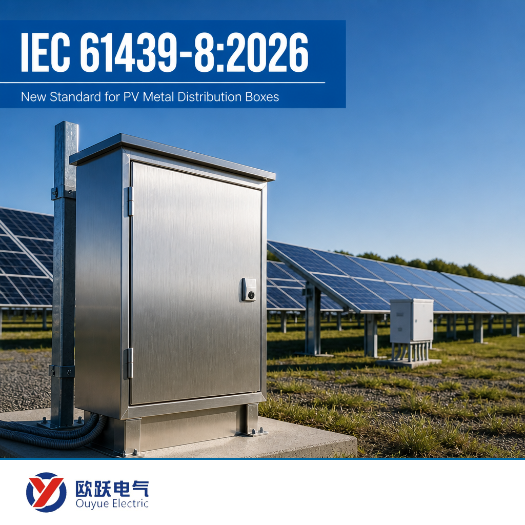 အသစ်သော IEC 61439-8:2026 PV သတ္တုဖြန့်ဝေသေတ္တာများအတွက် စည်းမျဉ်းများ