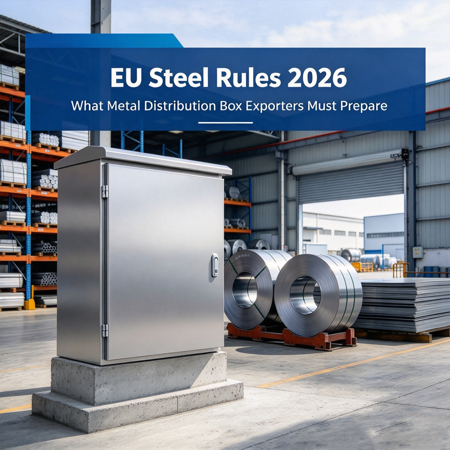 EU သံမဏိစည်းမျဉ်း 2026- သတ္တုဖြန့်ဖြူးရေးသေတ္တာ တင်ပို့မှုလမ်းညွှန်